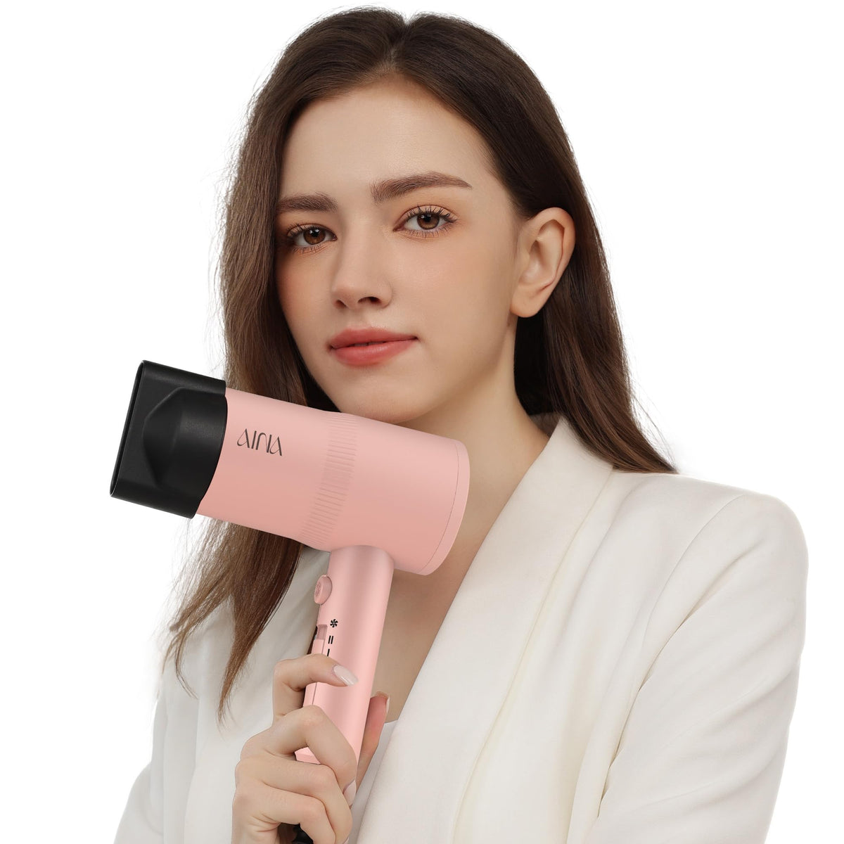 AINA Diffuser Hair Dryer Full-Featured Blow Dryer 110V/1600W(Babe Pink) ๐ All In One Marketplace Canada