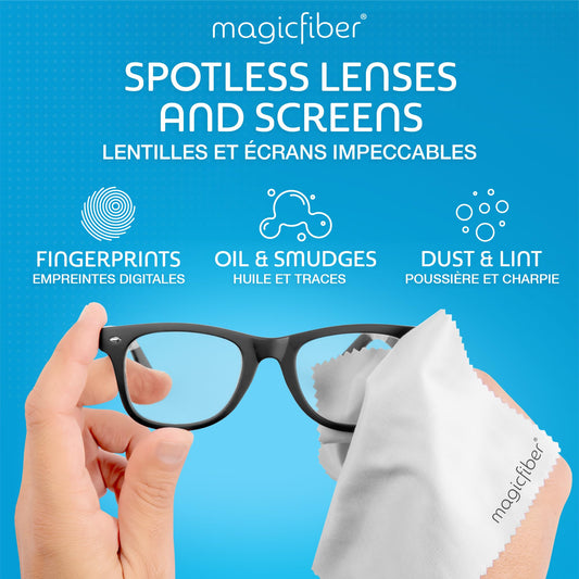 MagicFiber Microfiber Cleaning Cloths 6 Pack 6x7”- Premium Eye Glasses Cleaner for Lens and Screens I Scratch-Free Streak-Free Lint Free 🍁 All In One Marketplace Canada