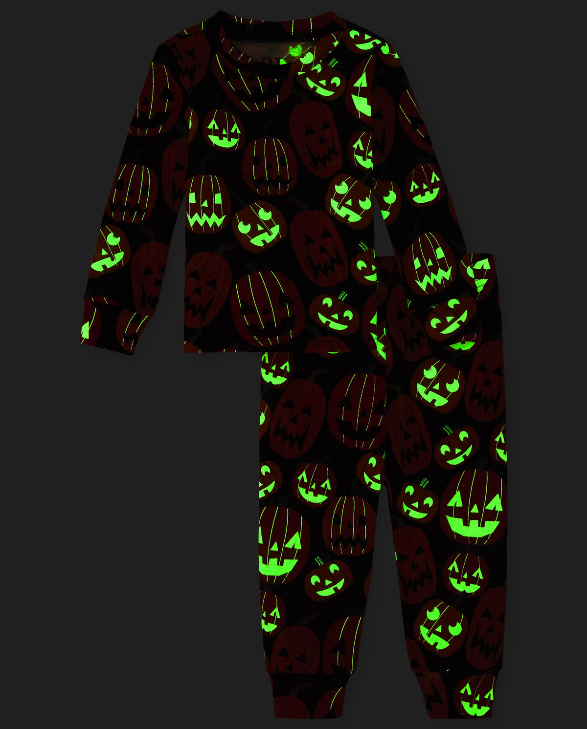 The Children's Place Kids' Family Matching, Halloween Pajama Sets, Cotton, Pumpkin Allover, 0-3 Months