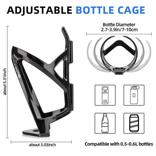 ROCKBROS Bike Water Bottle Holder Ultra-Light Bicycle Bottle Cages with Screws Tool, Universal Bike Cup Holder for Road MTB Mountain Bikes Cycling Accessories(2 Pack) 🍁 All In One Marketplace Canada