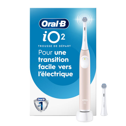 Oral-B iO2 Electric Toothbrush, for an Easy Switch to Electric, Peach, Rechargeable Electric Toothbrushes, iO Series 2 Limited with 1 Power Toothbrush, 1 Brush Head, and 1 Travel Case 🍁 All In One Marketplace Canada