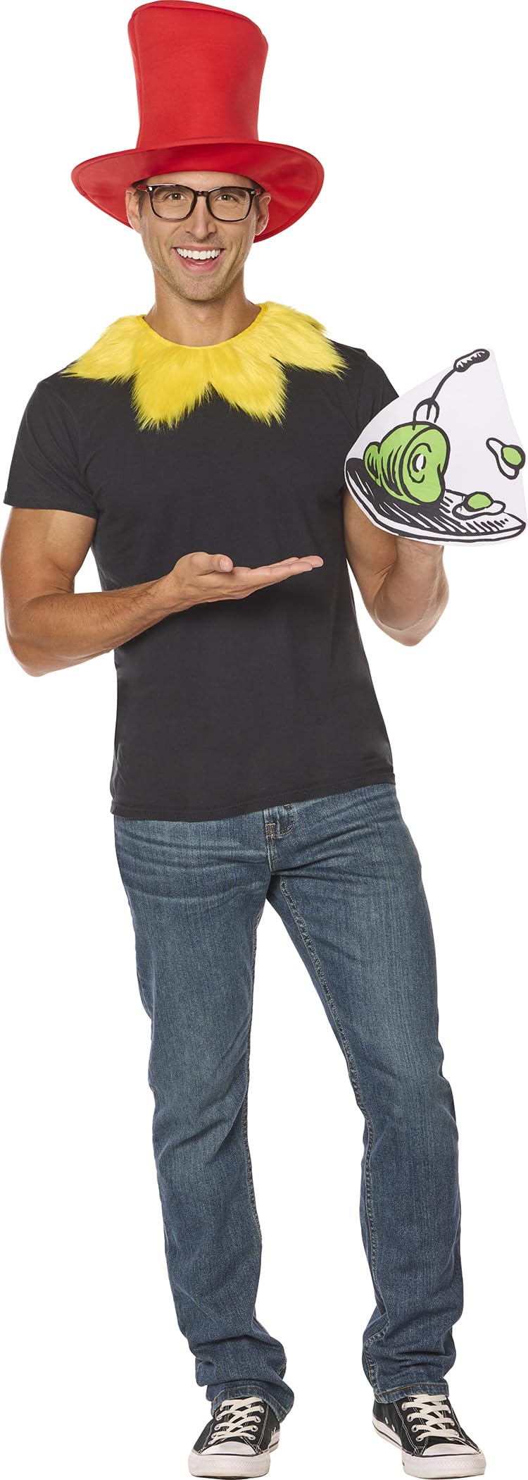 InSpirit Designs Dr. Seuss Adult Sam I Am Teacher Costume Kit | Officially Licensed | Easy Halloween Outfit - One Size Fits Most