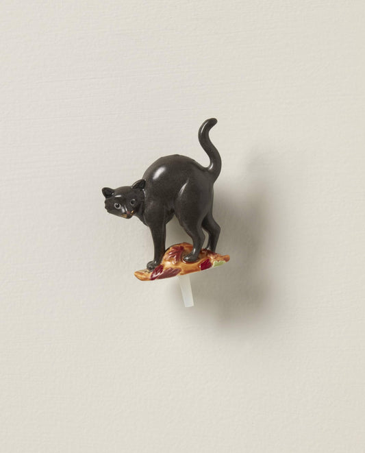 Lenox Profile Poppers Spooky Black Cat Halloween Figurine