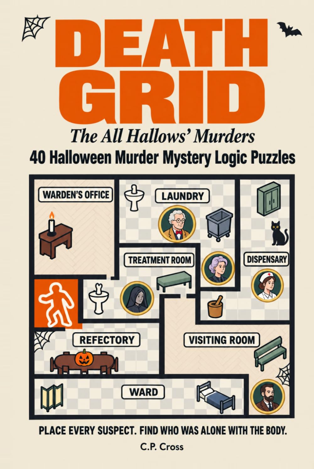 Death Grid: The All Hallows Murders: 40 Halloween Murder Mystery Logic Puzzles โ A Spooky Sudoku-Style Deduction Puzzle Book for Adults & Teens - Progressive Difficulty