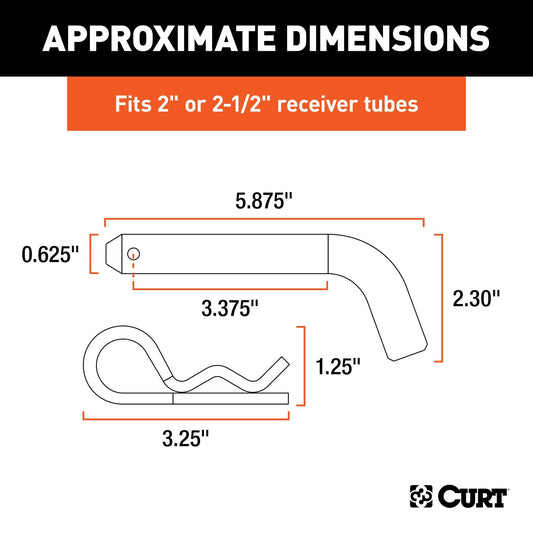 Curt Manufacturing 21580 5/8" Pin and Clip For Super Duty Ball Mount Series 🍁 All In One Marketplace Canada
