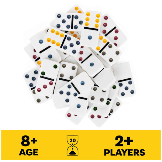 Spin Master Games, Mexican Train Dominoes Set in Aluminum Carry Case, Includes Colorful Trains for Fun-Filled Family Game Night, for Kids & Family, 2-8 Players, for Ages 8 & Up 🍁 All In One Marketplace Canada