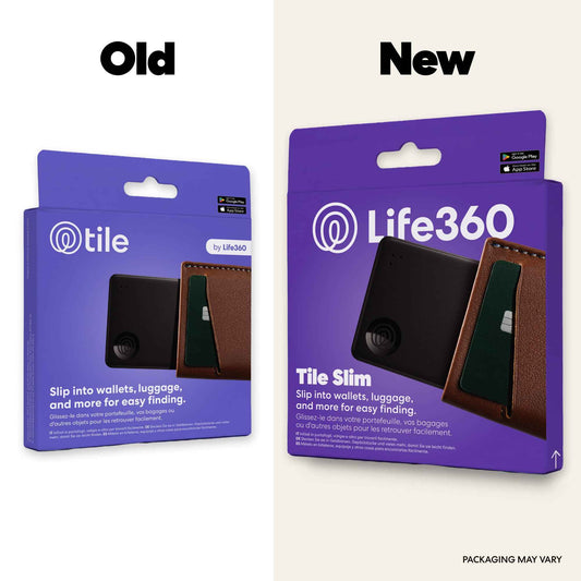 Life360 Tile Slim - Wallet Finder, Bluetooth Tracker and Item Locator for Luggage Tags, Passports and More. Both iOS and Android Compatible. Phone Finder. 1-Pack (Black) 🍁 All In One Marketplace Canada