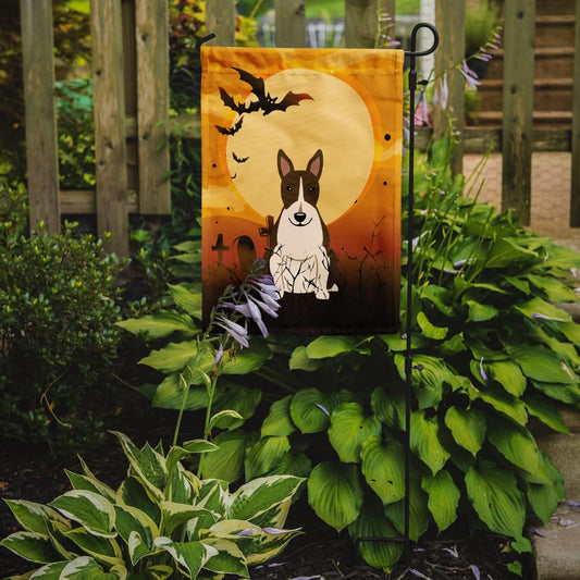 Caroline's Treasures BB4402GF Halloween Bull Terrier Dark Brindle Garden Size Flag, Small, Multicolor