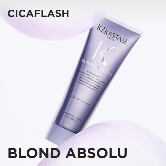 Kérastase Blond Absolu Conditioner, Cicaflash Purple Conditioner, Repairs & Nourishes, Protects Against Breakage, For Bleached, Highlighted, and Damaged Hair, With Hyaluronic Acid 🍁 All In One Marketplace Canada