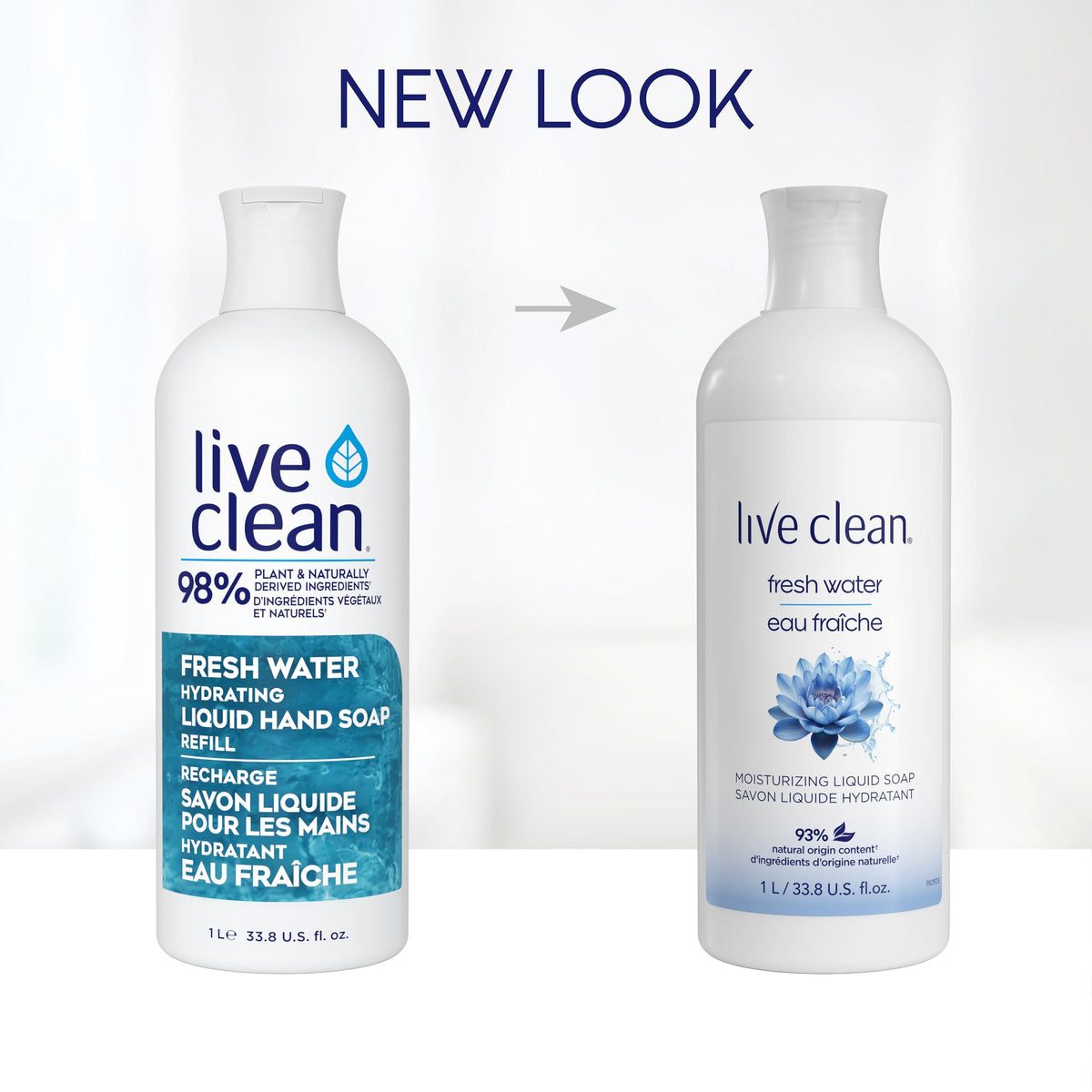 Live Clean Fresh Water Hydrating Liquid Hand Soap Refill, 4 Count đ All In One Marketplace Canada