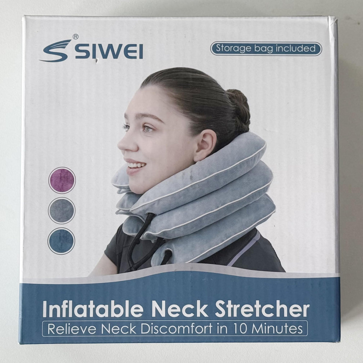 Cervical Neck Traction Device for Instant Neck Pain Relief - Inflatable & Adjustable Neck Stretcher Neck Support Brace, Neck Traction Pillow for Home Use Neck Decompression đ All In One Marketplace Canada