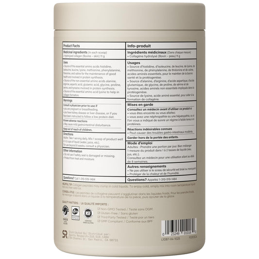 Sports Research® Collagen Peptides - Hydrolyzed Type 1 & 3 Collagen Powder Protein Supplement for Healthy Skin, Nails, & Joints - Easy Mixing Vital Nutrients & Proteins, Collagen for Women & Men 🍁 All In One Marketplace Canada