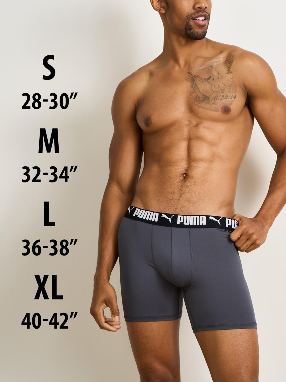 Puma Men's 4 Pack Active Stretch Boxer Briefs, Black, X-Large ๐ All In One Marketplace Canada