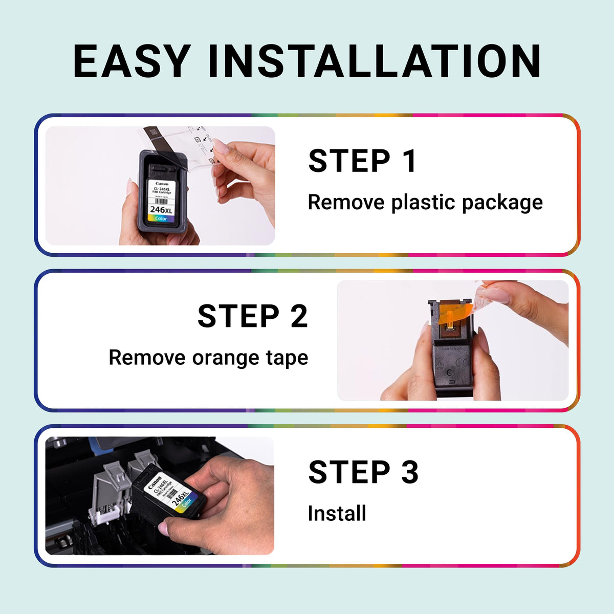 Canon Genuine Ink Cartridges PG-275 Black/CL-276 Colour, Value Pack (2 Count), Original Canon Printer Ink for PIXMA TR4720 / TS3720 / TS3520 Series Printers 🍁 All In One Marketplace Canada