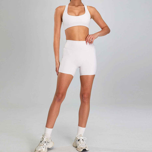 Women’s High-Waisted Sports Set – Slim-Fit Outdoor Running & High-Intensity Workout Activewear