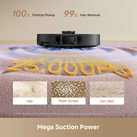 DREAME L40 Ultra Gen 2 Robot Vacuum and Mop with 25,000Pa Suction, Extendable Side Brush and Mop, All-in-One Self-Emptying & Cleaning Dock, Voice & App Control, Black 🍁 All In One Marketplace Canada