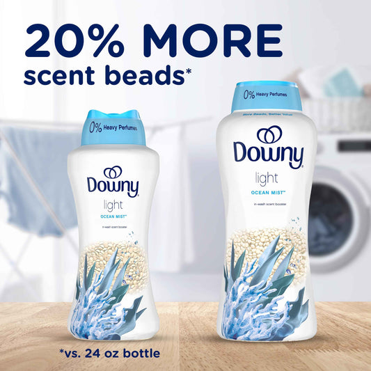 Downy Light Laundry Scent Booster Beads, Ocean Mist Scent, In-wash fabric beads designed to be gentle with a light boost of scent, No Heavy Perfumes, 853 Grams 🍁 All In One Marketplace Canada