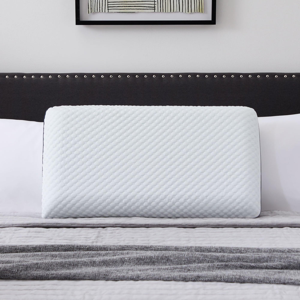 WEEKENDER Ventilated Gel Memory Foam Pillow - Washable Cover , White, Standard (Pack of 1) 🍁 All In One Marketplace Canada