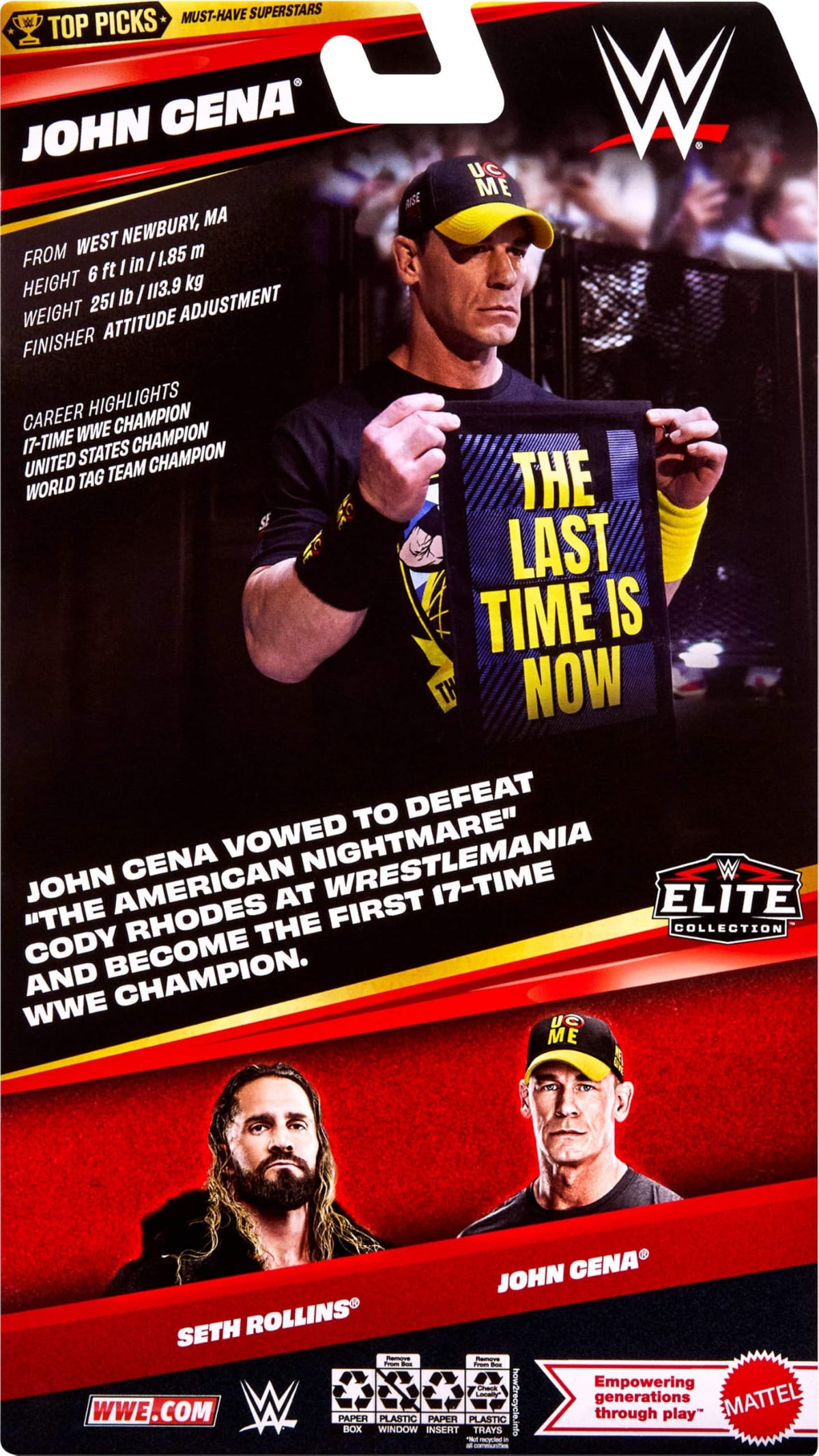 Mattel WWE Elite Collection Top Picks John Cena Action Figure đ All In One Marketplace Canada