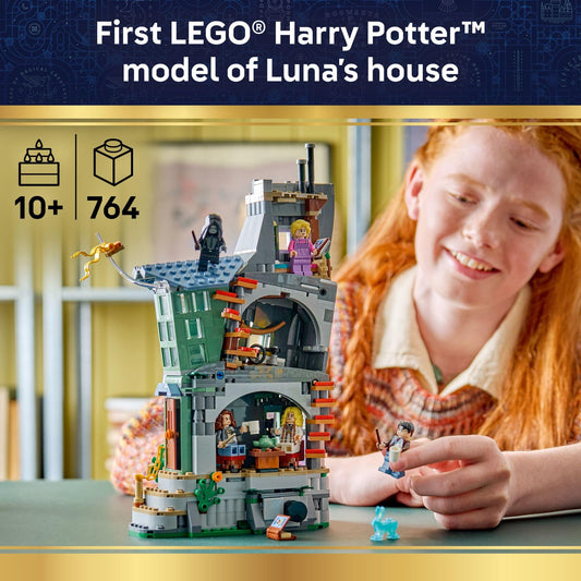 LEGO Harry Potter Luna Lovegood’s House Building Toy for Girls & Boys - Pretend Play & Display Book Shelf or Bedroom Decor for Kids, Ages 10+ - W/Luna's Hare Patronus - Gift Idea for Birthdays - 76467 🍁 All In One Marketplace Canada