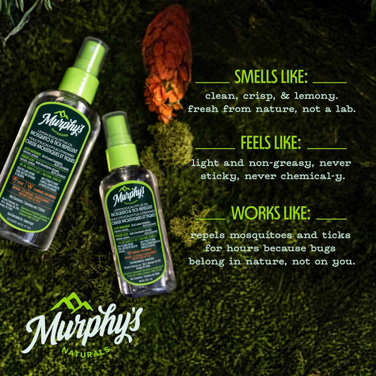 Murphy's Outdoors Mosquito & Tick Bug Repellent Spray, Oil of Lemon Eucalyptus for Skin and Outdoor Gear, 118mL Pump, 2-Pack 🍁 All In One Marketplace Canada