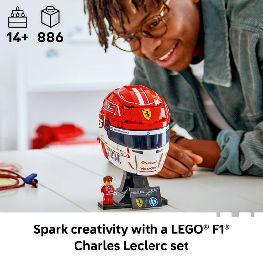 LEGO Editions Scuderia Ferrari HP Charles Leclerc Helmet - Building Set for Teens, Ages 14+ - Collectible F1 Display - Bedroom or Home Office Decor - Gift for Formula 1 Fans - 43014 🍁 All In One Marketplace Canada