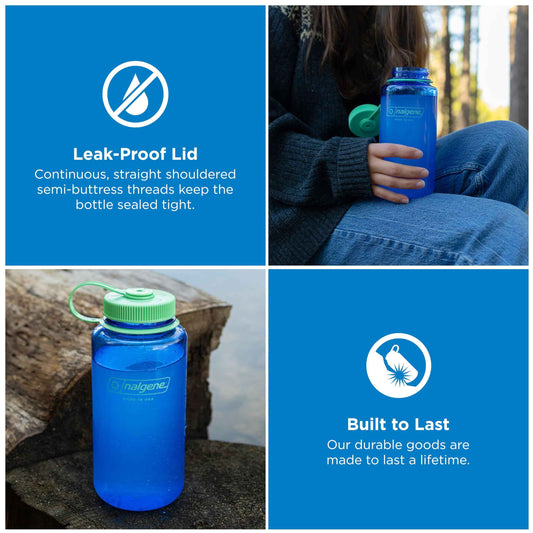 Nalgene 32 oz Wide Mouth Water Bottle, Cornflower Blue 🍁 All In One Marketplace Canada