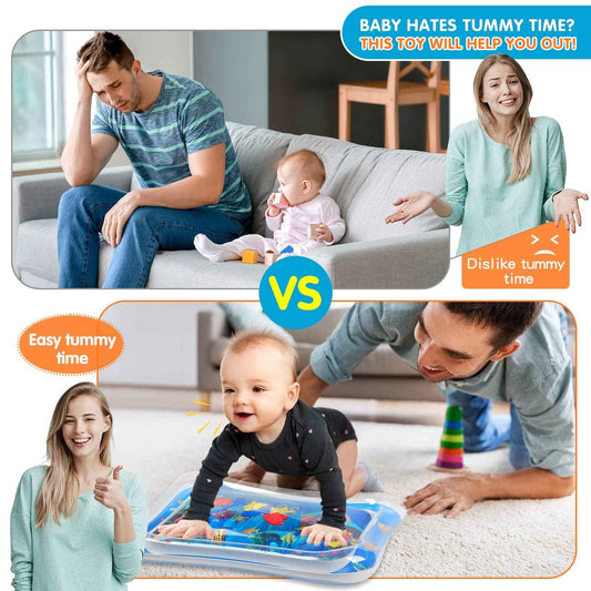 Infinno Inflatable Tummy Time Mat Premium Baby Water Play Mat for Infants and Toddlers Baby Toys for 3 to 24 Months, Strengthen Your Baby's Muscles, Portable 🍁 All In One Marketplace Canada