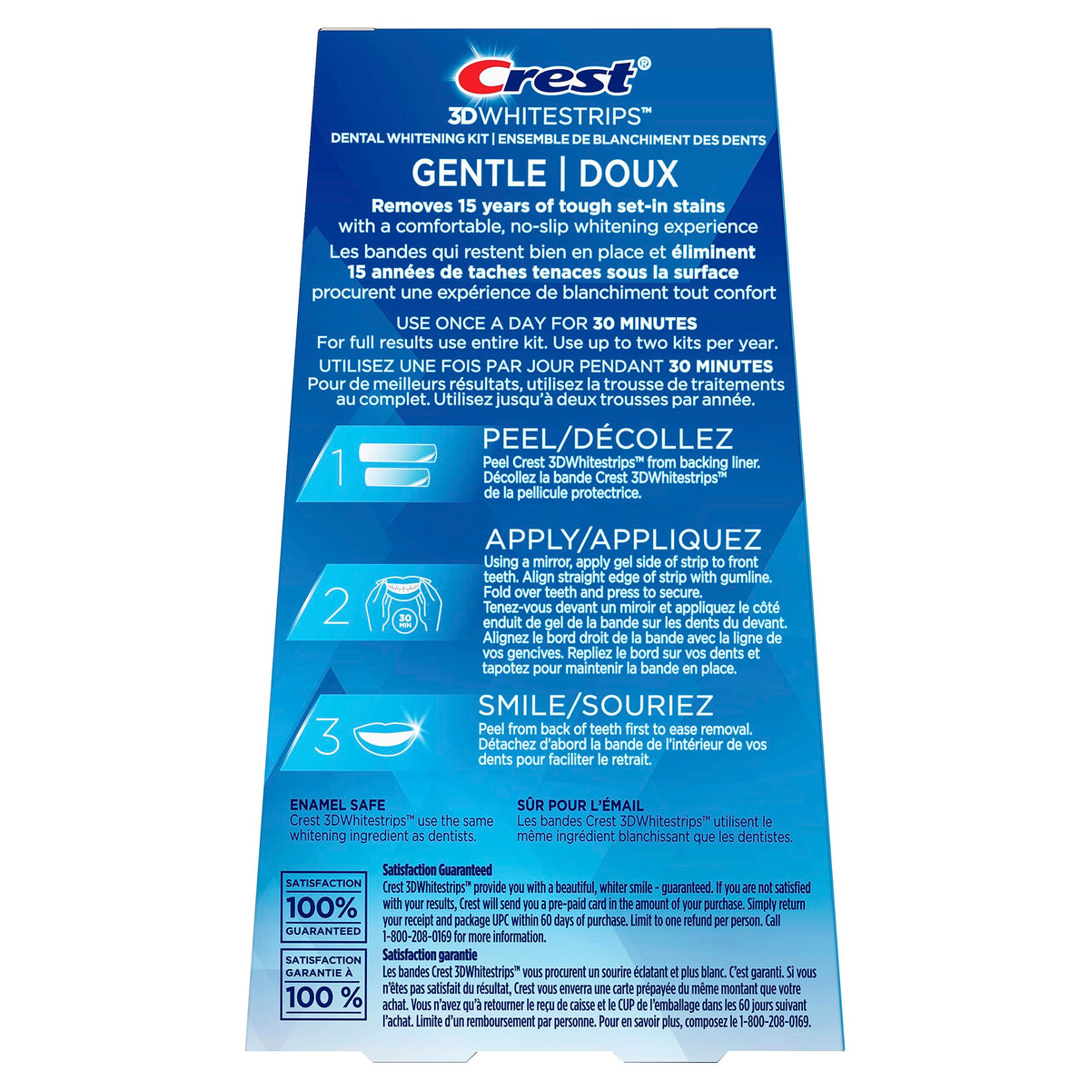 Crest 3D Whitestrips Gentle At-home Teeth Whitening Kit, 14 Treatments, Gently Removes 15 Years of Stains ๐ All In One Marketplace Canada