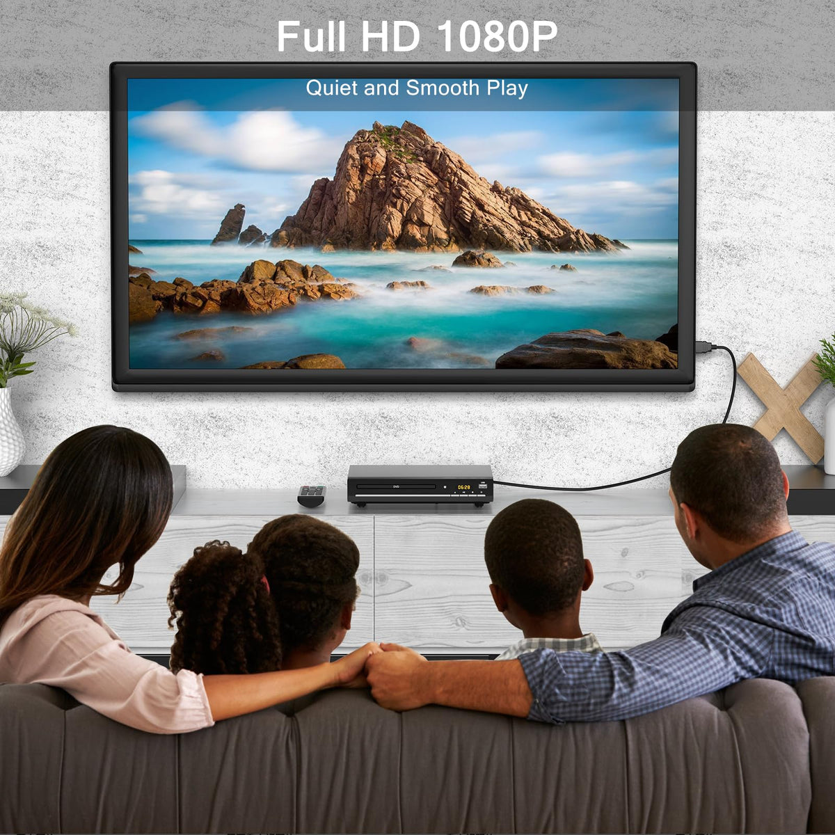 DVD Players for TV with HDMI,Plays All Regions and Formats,CD Player for Home,Support 1080P Video/CD/DVD/VCD/JPEG/USB, Remote, HDMI and RCA Cables Included đ All In One Marketplace Canada