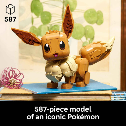 LEGO Pokémon Eevee - Collectible Building Set for Adults, Ages 18+ - Posable Pokémon Figure for Display - Desk, Bookshelf or Home Office Decor - Gift for Men & Women - 72151 🍁 All In One Marketplace Canada