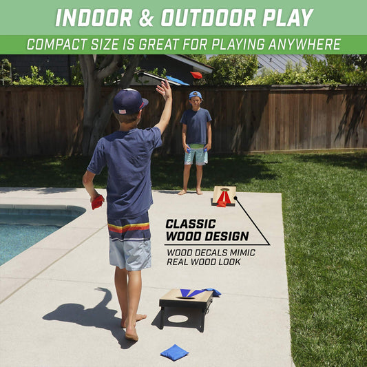 GoSports 2 ft x1 ft Portable Size Cornhole Game Set with 6 Bean Bags - Great for Indoor & Outdoor Play - Wood Design 🍁 All In One Marketplace Canada