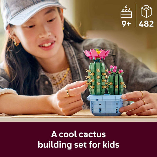 LEGO Botanicals Flowering Cactus Building Toy - Crafting Kit for Girls & Boys, Ages 9+ - Cactus Room Decor for Display for Bedroom or Book Shelf - Gift Idea for Birthdays - 11509 🍁 All In One Marketplace Canada
