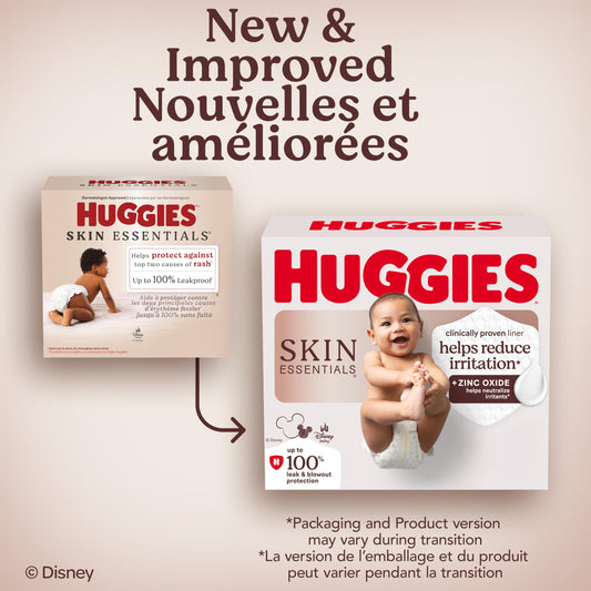 Huggies Size 1 Diapers, Skin Essentials Baby Diapers, Size 1 (8-14 lb.), 84 Ct 🍁 All In One Marketplace Canada