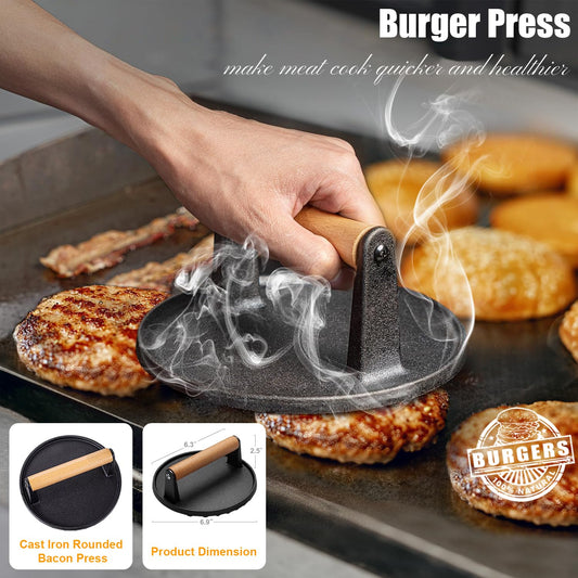 27pcs Griddle Accessories Kit for Blackstone, Professional Hibachi Flat Top Grill Tools, Enlarged Spatula Gift Set with Basting Cover,Burger Press Patty Maker for Outdoor BBQ Teppanyaki 🍁 All In One Marketplace Canada