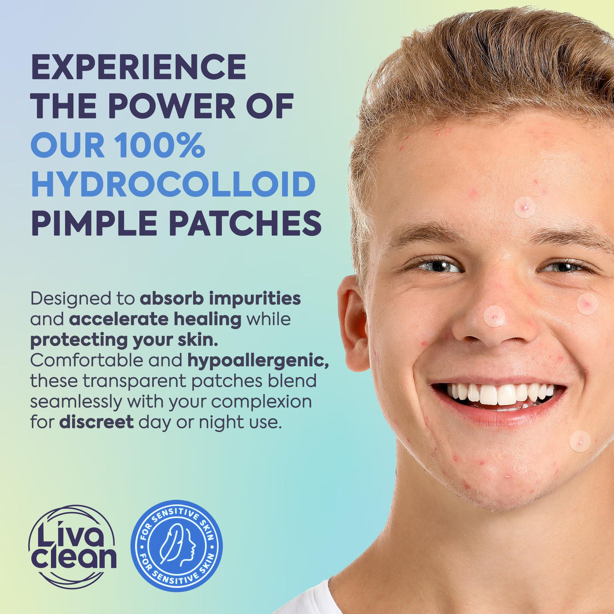 LivaClean 330 CT Pimple Patches for Face w/Hydrocolloid Only | Ideal for Sensitive Skin - Four Sizes - Pimple Patch, Hydrocolloid Patch, Acne Patches for Face đ All In One Marketplace Canada