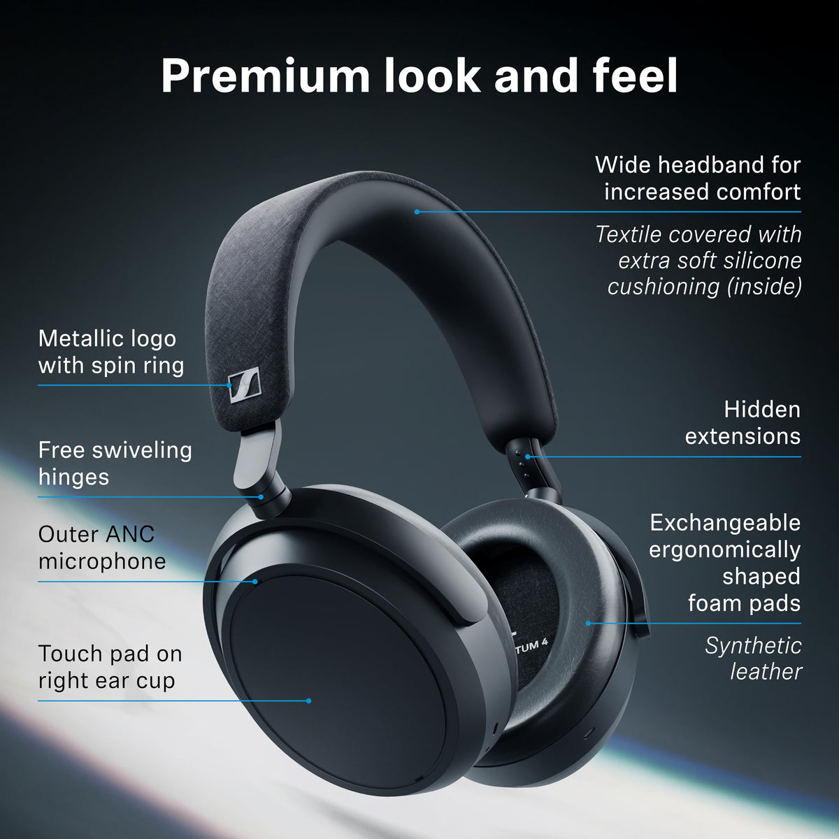 Sennheiser Momentum 4 Wireless Headphones, ANC, 60 Hr Battery, Brown 🍁 All In One Marketplace Canada