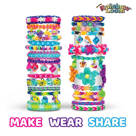 Rainbow Loom Loomi-Pals MEGA Set, Features 60 Cute Assorted LP Charms, The New RL 2.0, Happy Looms, Hooks, Alpha & Pony Beads, 5600 Colorful Bands All in a Carrying Case for Boys and Girls 7+ 🍁 All In One Marketplace Canada