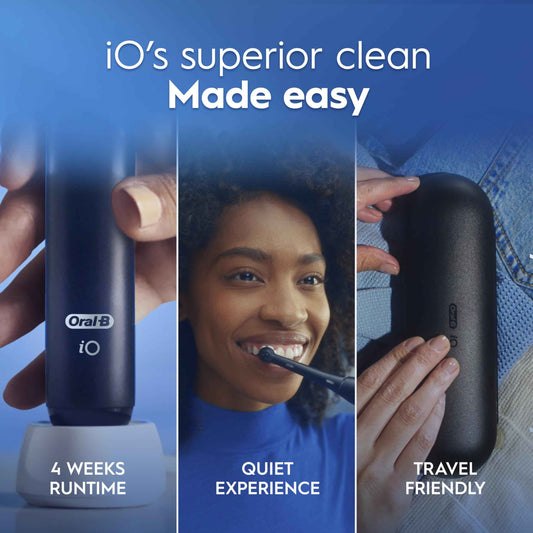 Oral-B iO2 Electric Toothbrush, for an Easy Switch to Electric, Night Black, Rechargeable Electric Toothbrushes, iO Series 2 Limited with 1 Power Toothbrush, 1 Brush Head, and 1 Travel Case 🍁 All In One Marketplace Canada