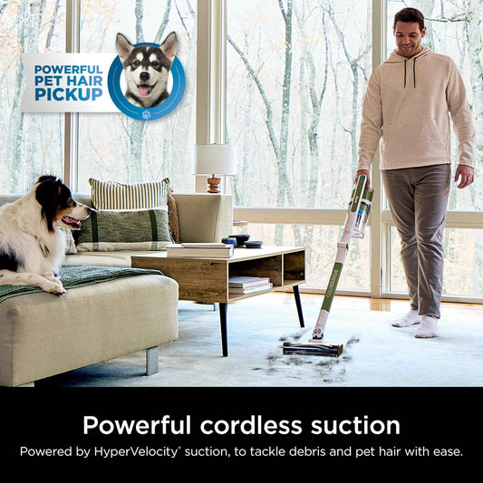 Shark PowerPro Flex Pet Plus Cordless Vacuum, FloorDetect Technology, MultiFLEX Wand, HEPA Filter, for Carpets & Hard Floors, Up to 50-Minute Runtime, Powerful Pet Hair Pickup, Olive, IZ387H 🍁 All In One Marketplace Canada