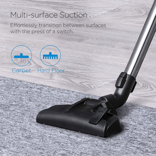 Eureka Bagless Canister Vacuum for Carpets and Hard Floors, Powerful Lightweight Vacuum Cleaner with Large Dust Cup Extension Tube 2-in-1 Crevice Tool Floor Nozzle, Blue, Whirlwind NEN110B w/Filter 🍁 All In One Marketplace Canada