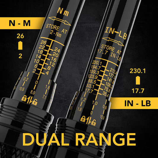 LEXIVON Bike Torque Wrench 1/4-Inch Dr. 15-Piece Kit | 72-Tooth Gear, Dual-Direction Click Type 2~26 Nm (17.7~230.1 in-lb) | Portable Maintenance Kit for Road & Mountain Bikes (LX-191) 🍁 All In One Marketplace Canada
