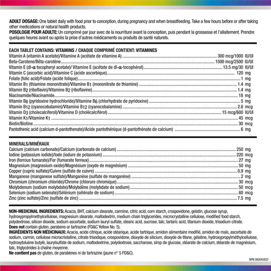Centrum Prenatal Vitamin Tablet, Postpartum Multivitamin and Mineral Supplement, Essential Prenatal Vitamins, 100 Count (Packaging May Vary) 🍁 All In One Marketplace Canada