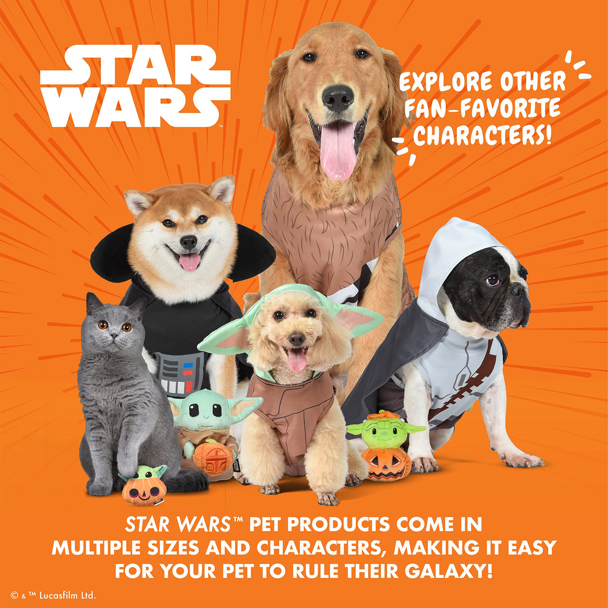 Star Wars Halloween Mandalorian Dog Costume - Officially Licensed Halloween Costumes for Dogs, Size Extra Large