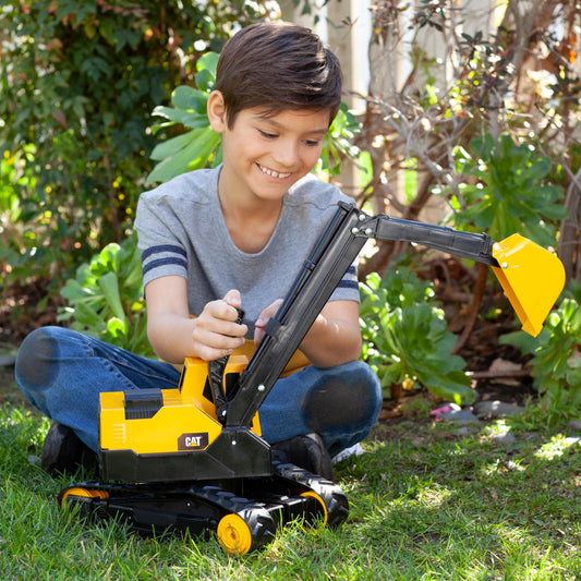 Cat Construction Toys, Steel Excavator 20" - Real Steel Body, Working Metal Bucket & Treads, Ergonomic Handles, Heavy-Duty Construction Vehicle for Indoor/Outdoor Play, Kids Ages 3 + 🍁 All In One Marketplace Canada