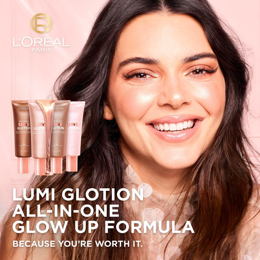 L’Oréal Paris True Match Lumi Glotion, Highlighter, Natural Glow Enhancer for Face & Body, Makeup, Instantly Hydrates and Illuminates Skin, Sheer Color Tint, Offers a Sunkissed Glow, 901 Fair, 40 ml 🍁 All In One Marketplace Canada