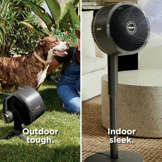 Shark FlexBreeze Outdoor & Indoor Fan with InstaCool Misting attachment, Cordless & Corded, from pedestal to tabletop. Portable, 24-hour runtime, quiet, powerful, 70ft Range, FA222C (Canadian Version) 🍁 All In One Marketplace Canada