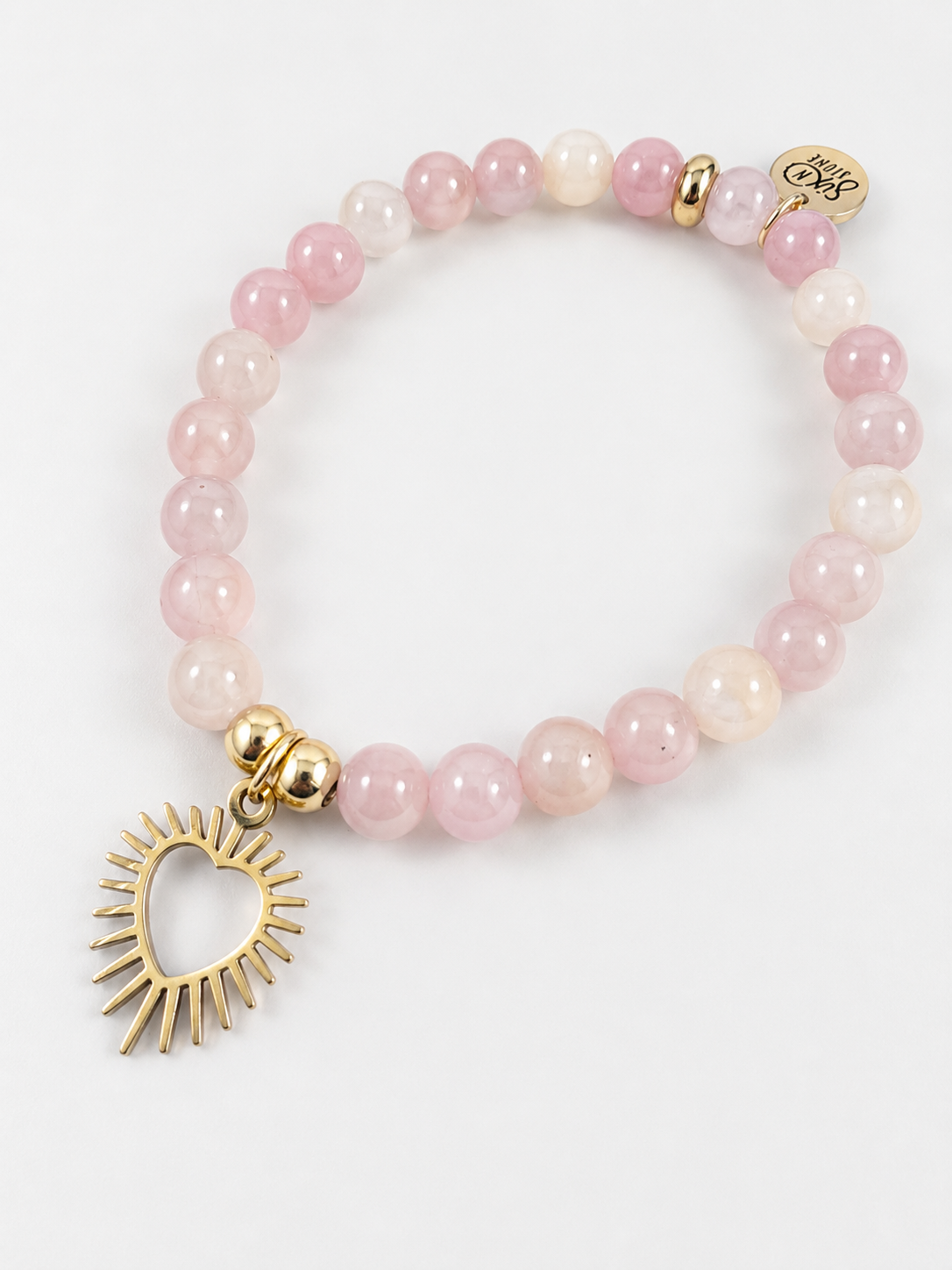 Kunzite Spiked Heart Bracelet