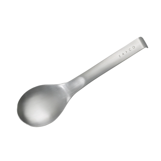 Eatoco Japan Suqu Serving Spoon – Stainless Steel with Hook Handle (230 mm)