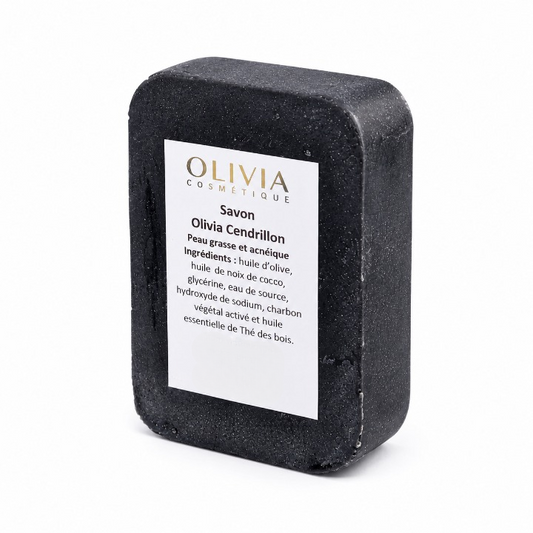 Savon au Charbon végétal actif : Olivia Cendrillon